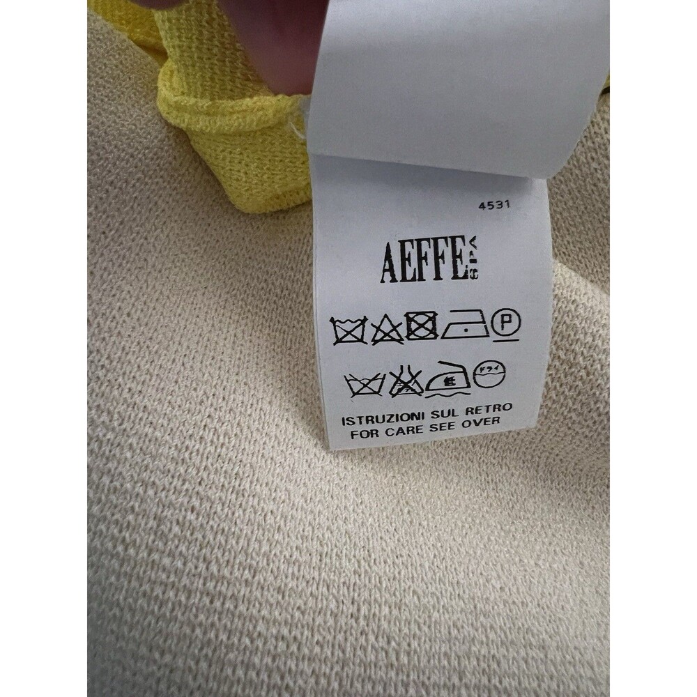 Moschino Boutique Yellow Striped Knit Dress Made in Italy Color block - Picture 9 of 9